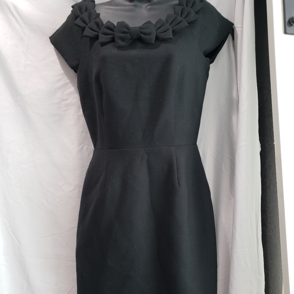 Kate Spade black dress with bow collar detail